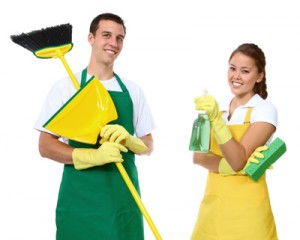 Cleaning people