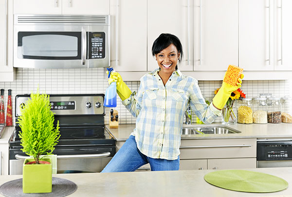 Focus on the kitchen when cleaning your home for the holidays.