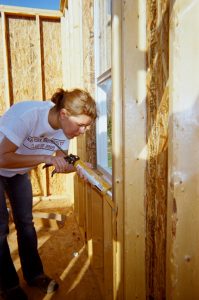 Adding caulk and weatherstripping can save up to 30% on the heating bills.