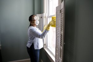 Cleaning around the windows will prevent mold growth and water damage from water condensation.