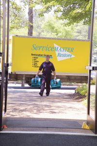 The water damage restoration professionals at ServiceMaster are ready to clean up any mess caused by an air conditioner